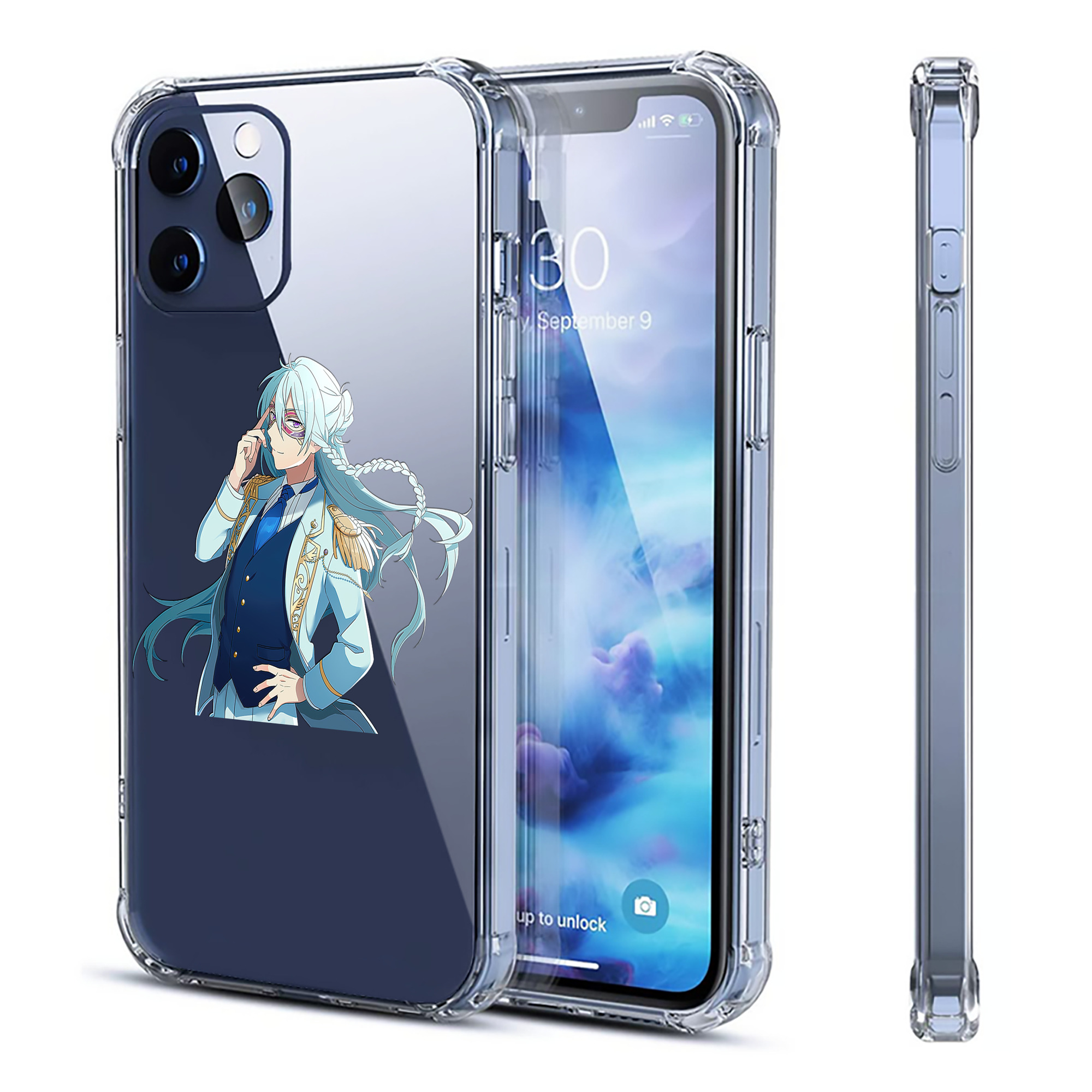 （画像用） あんさんぶるスターズ! Ensemble Stars 【iPhone 12シリーズ対応】透明スマホケース（クリアソフトケース）